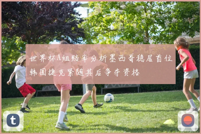 世界杯A组赔率分析墨西哥稳居首位韩国捷克紧随其后争夺资格